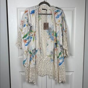 NWT Spiaggia Dolce Floral Lace Cover Up - S